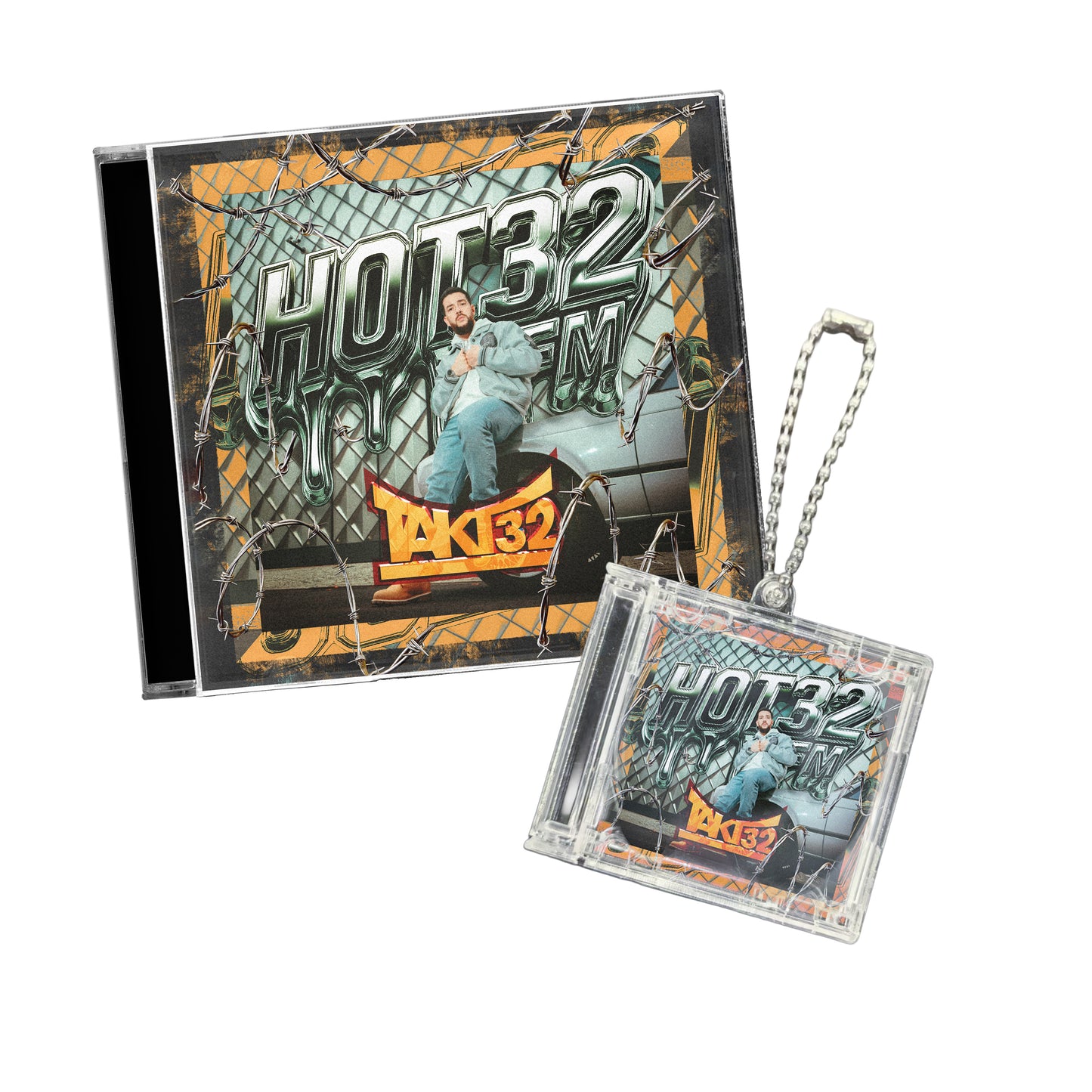 Takt32 - "HOT32 FM" EP - CD & NFC Mini-Album Schlüsselanhänger Bundle